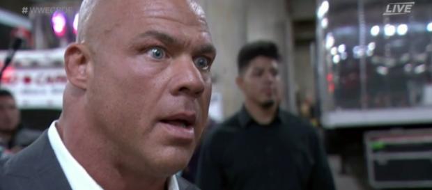 Kurt Angle, WWE - Photo: Twitter (James McKenna) Kurt Angle, WWE - Photo: Twitter (James McKenna)