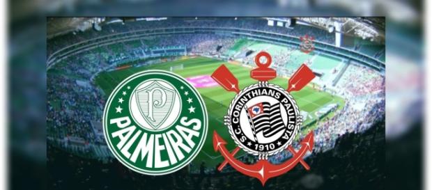 Palmeiras e Corinthians se enfrentam nesta quarta (12), pelo Brasileirão (Foto: Reprodução/ Montagem) Palmeiras e Corinthians se enfrentam nesta quarta (12), pelo Brasileirão (Foto: Reprodução/ Montagem)