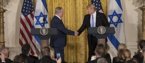 Israeli Prime Minister Benjamin Netanyahu meets with President Trump at White House. / [Image by The White House via Flickr, Public Domain]