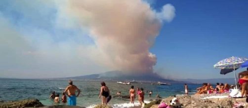 Incendio sul Parco Nazionale del Vesuvio - napolitoday.it