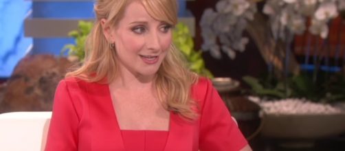 Melissa Rauch confirms pregnancy for the second time around. Image via YouTube/TheEllenShow