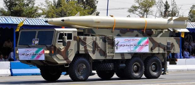 Fateh-100 Missile and lancher (M-ATF, wikimedia commons) Fateh-100 Missile and lancher (M-ATF, wikimedia commons)
