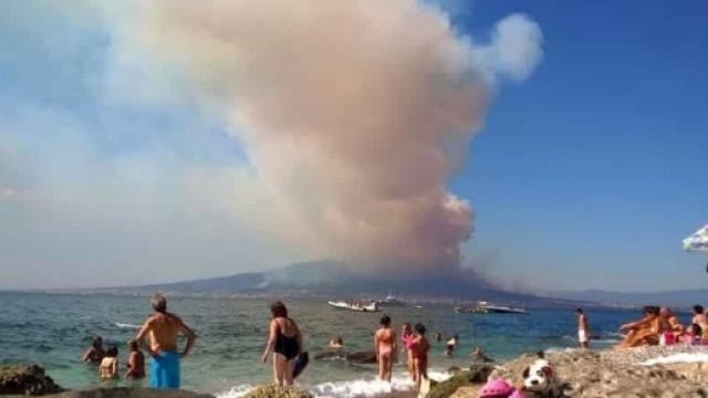 Incendio sul Parco Nazionale del Vesuvio - napolitoday.it