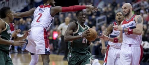 Tony Snell drives to the basket | Flickr | Keith Allison