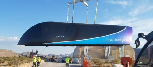 Hyperloop completed the first test run of its high-speed trains. Image source: Hyperloop Twitter