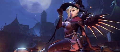 Mercy's Witch skin from the 'Overwatch' Halloween event (image source: YouTube/Akazed)
