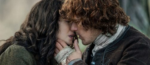 "Outlander" co-stars Sam Heughan and Caitriona Balfe are flirting online. Photo by Starz