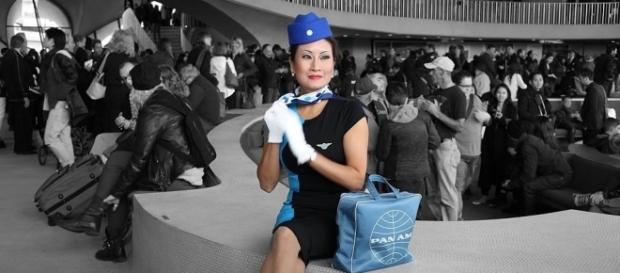 Pan Am stewardess model in the TWA Flight Center at JFK airport | Rich Gallo via Wikimedia Commons Pan Am stewardess model in the TWA Flight Center at JFK airport | Rich Gallo via Wikimedia Commons