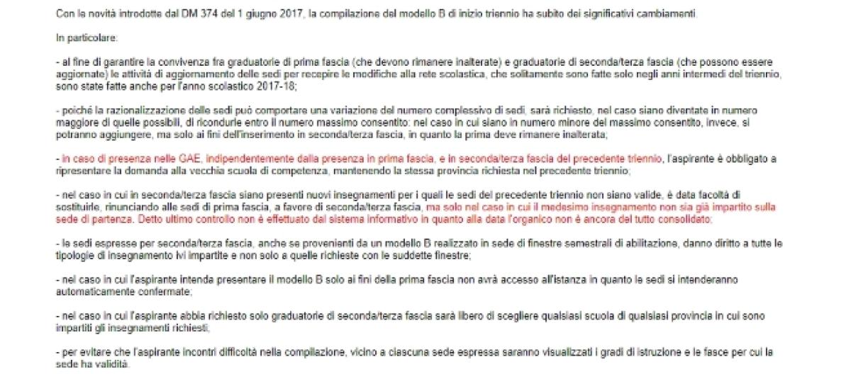 Modello B Graduatorie Distituto Ii E Iii Fascia Guida