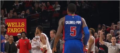 Kentavious Caldwell-Pope during his days with the Detroit Pistons. Photo - YouTube Screenshot/@NBA