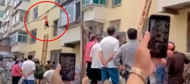 Ela acabou ficando presa durante a fuga ( Foto - Reprodução ) Ela acabou ficando presa durante a fuga ( Foto - Reprodução )