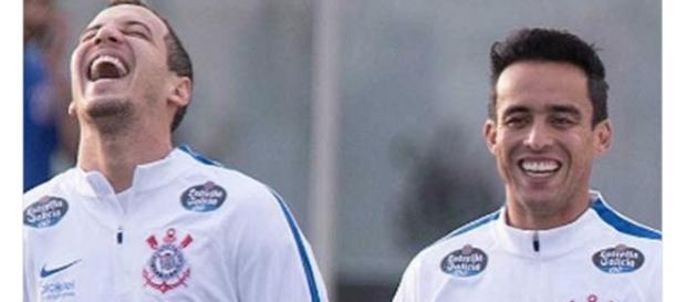 Jadson e Rodriguinho: dupla do Timão Jadson e Rodriguinho: dupla do Timão