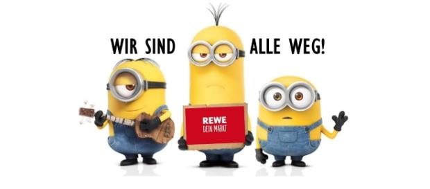 Minions Figuren sind bundesweit so gut wie vergriffen / Symbolbild; Fotos: UniversalPictures, Rewe (Montage) Minions Figuren sind bundesweit so gut wie vergriffen / Symbolbild; Fotos: UniversalPictures, Rewe (Montage)