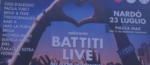 Battiti Live Nardò 2017: i cantanti attesi per l'evento del 23 luglio 2017.
