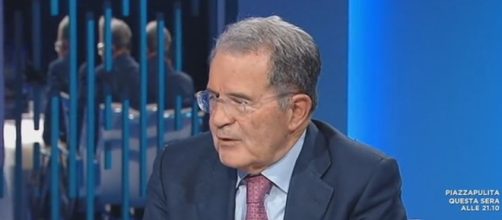 Romano Prodi nello studio di "Otto e mezzo" il 18/05/2017