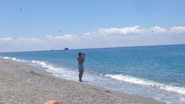 La solitudine del mare a luglio 2017.