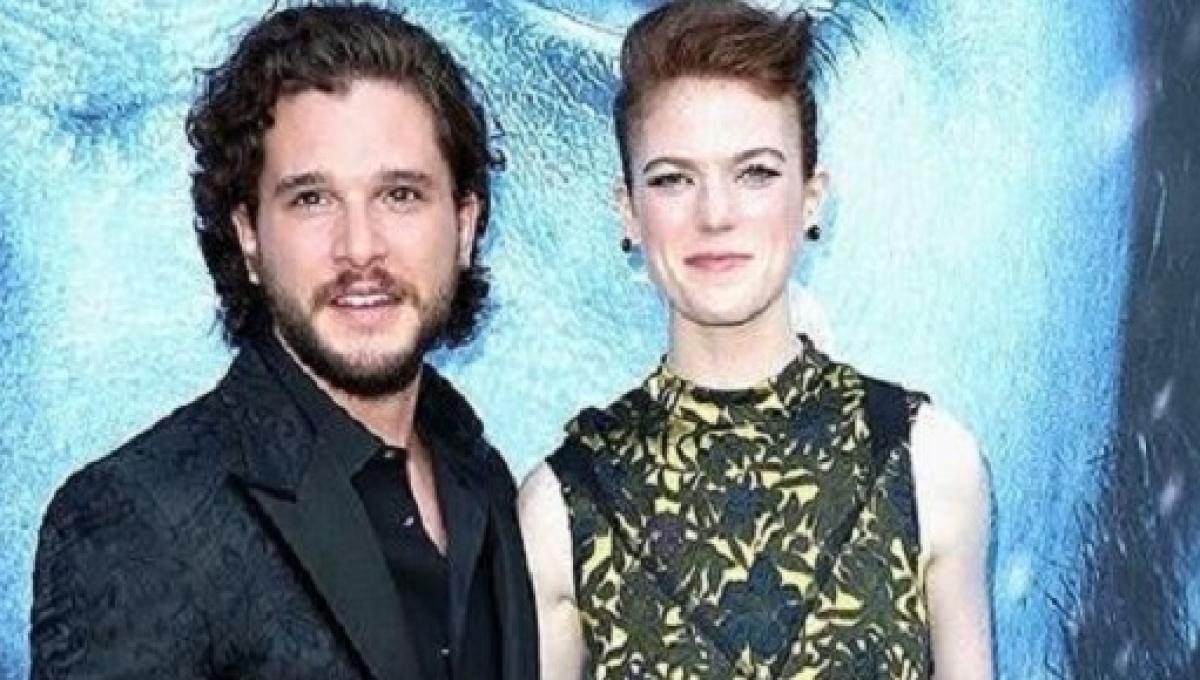 Kit Harington And Rose Leslie Game Of Thrones Romance Going Strong (via tallmanmark on instagram) #roseleslie. kit harington and rose leslie game of