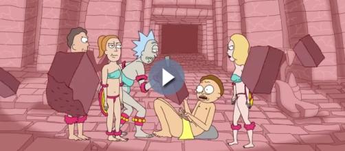 Screen grab from Rick and Morty season 3 clip released by Adult Swim