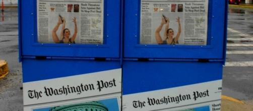 Washington Post newspaper vending machines. / [Image by Elvert Barnes via Flickr, CC BY 2.0]