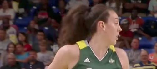 Breanna Stewart led the way for Seattle with 24 points in Saturday's win over the Atlanta Dream. [Image via WNBA/YouTube/]