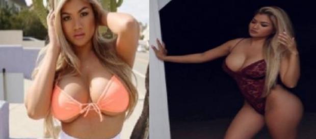 Modelo com tudo gigante ganha web - Imagens/Instagram Modelo com tudo gigante ganha web - Imagens/Instagram