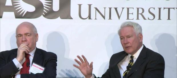 Prof. Bobbitt believes Trump will eventually resign as president. Photo via New America, YouTube. Prof. Bobbitt believes Trump will eventually resign as president. Photo via New America, YouTube.