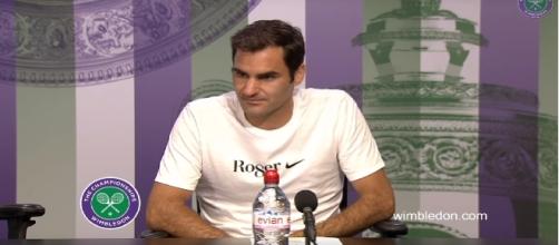 Roger Federer Wimbledon press conference via Youtube/ Wimbledon Channel.
