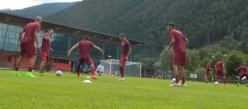 I giocatori del Trapani in ritiro a Spiazzo (Trentino) - ph.trapanicalcio.it