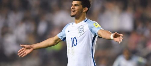 Solanke, con la maglia della Nazionale Inglese under 20