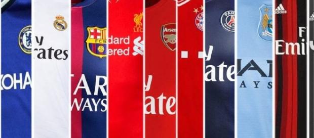Camiseta de los grandes clubes de Europa Camiseta de los grandes clubes de Europa