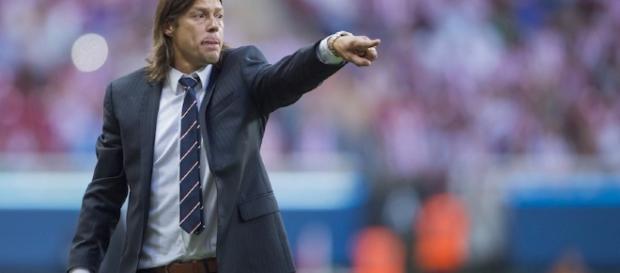 El técnico Almeyda y sus destrezas. El técnico Almeyda y sus destrezas.
