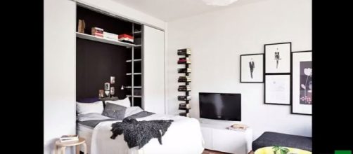 25m2 apartment tidy, lovely - Image credit - Home & Ideas | YouTube