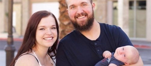 Maddie Brush of "Sister Wives" with husband Caleb and son Axel (Image Credit: Maddie Brush/Instagram)