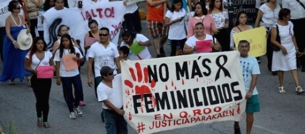 Fotografía de Cuartoscuro, marcha en Cancún, diciembre de 2015 Fotografía de Cuartoscuro, marcha en Cancún, diciembre de 2015