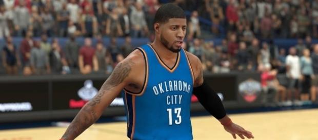 NBA 2K17 Screenshot - Paul George Oklahoma City Thunder. NBA 2K17 Screenshot - Paul George Oklahoma City Thunder.