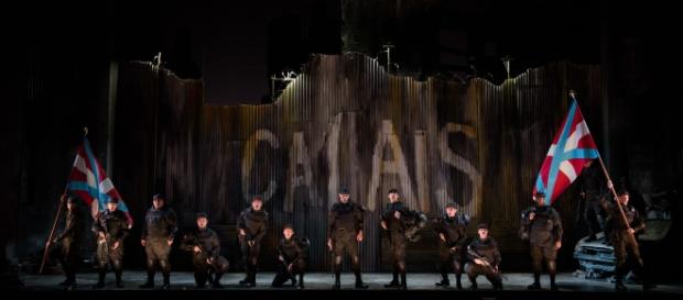 The opening chorus of Gaetano Donizetti’s ‘Siege of Calais.’ Photo: Carrington Spires/The Glimmerglass Festival, used with permission. The opening chorus of Gaetano Donizetti’s ‘Siege of Calais.’ Photo: Carrington Spires/The Glimmerglass Festival, used with permission.
