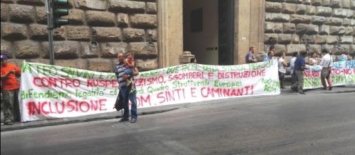 Manifestazione alla Prefettura di Firenze 20/07/2017