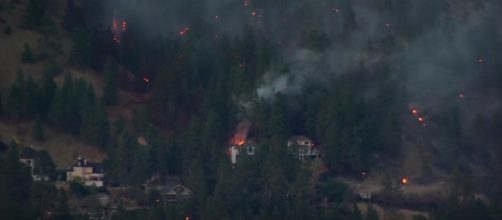 In British Columbia, wildfires caused 39,000 people to leave their houses/ Image Credit :YouTube/CBS News