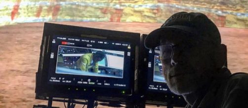 Ron Howard shows a young Lando Calrissian on the MIllenium Falcon from the Han Solo film set -- source: @realronhoward/Instagram