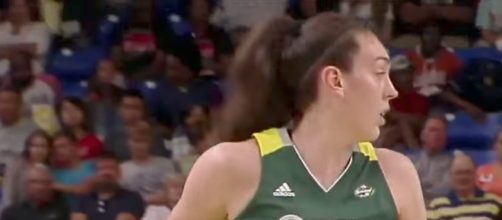Seattle's Breanna Stewart was named to the WNBA All-Star reserves for the Western Conference. [Image via WNBA/YouTube]