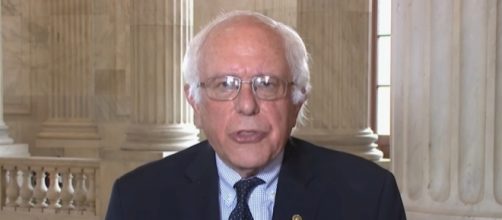Sen. Bernie Sanders (I-VT.) interviewed at Capitol Hill. / [Screenshot from PBS Newshour via YouTube:https://youtu.be/XtwSUieKnv8]
