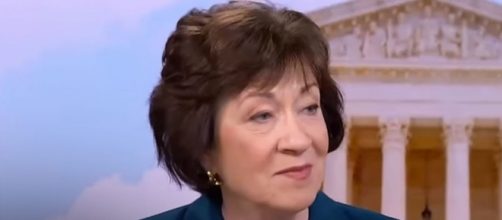 Sen. Susan Collins opposes both Trump's health care bill and the repeal of Obamacare. Image credit - MSNBC | YouTube.