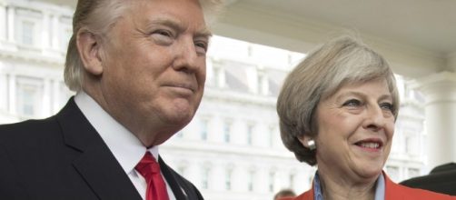 Theresa May and Donald Trump begin to pave the way for a post-Brexit deal. (Photo via Wikimedia Commons)