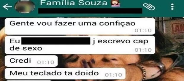 Algumas pessoas simplesmente se esquecem de que estão enviando a mensagem para o grupo errado. ( Foto: Reprodução/ WhatsApp ) Algumas pessoas simplesmente se esquecem de que estão enviando a mensagem para o grupo errado. ( Foto: Reprodução/ WhatsApp )