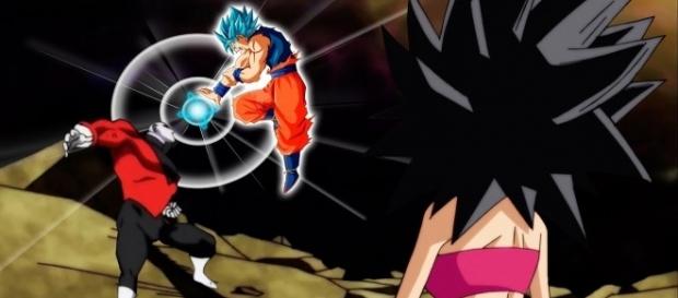 FanArt de Goku atacando a Jiren FanArt de Goku atacando a Jiren