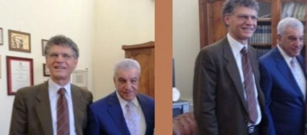 Il presidente del CUFOM Angelo carannante riceve a Benevento l'archeologo egiziano Zahi Hawass Il presidente del CUFOM Angelo carannante riceve a Benevento l'archeologo egiziano Zahi Hawass