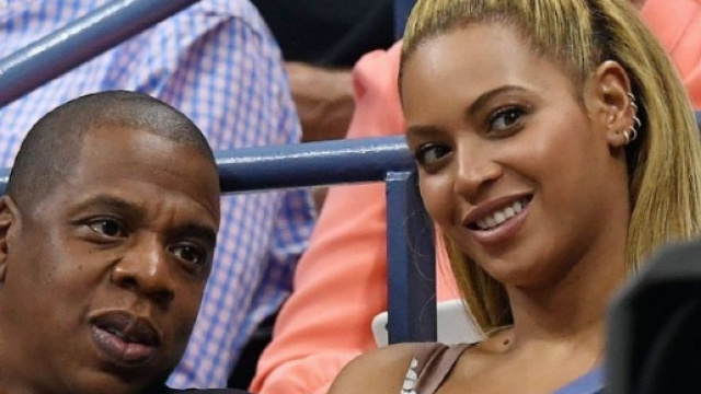 Beyoncé et son mari Jay Z pendant l'US Open 2016 au USTA Billie Jean King National Tennis Center