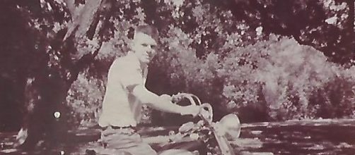 Mike Tompkins on a 1960 Pan Head.(Image credit - own)