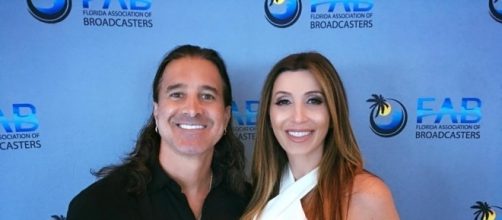 Scott Stapp and wife, Jaclyn, feel blessed and surprised to be expecting again. BMI-FL Broadcasters Service Award-by permission