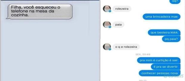 Conversas selecionadas que mostram a conversa entre pais recém chegados ao mundo das tecnologias e seus filhos. Conversas selecionadas que mostram a conversa entre pais recém chegados ao mundo das tecnologias e seus filhos.
